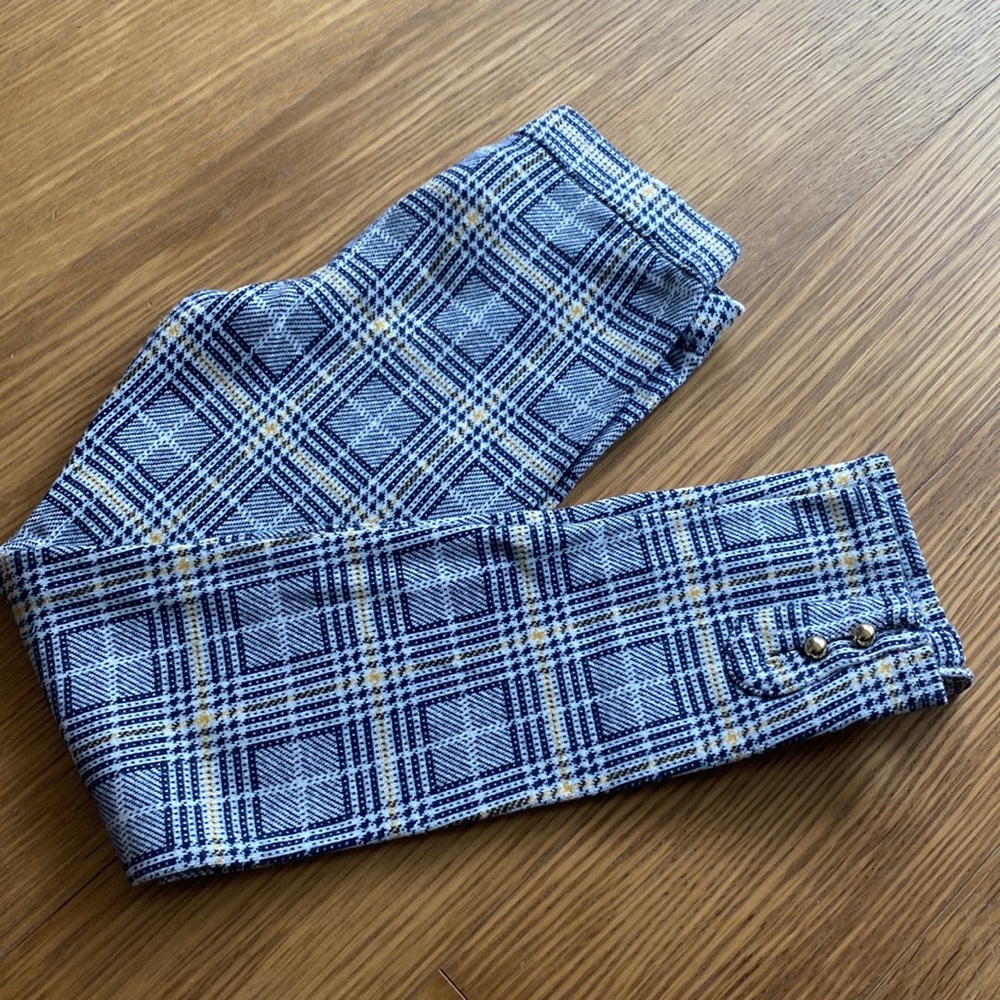 Janie and Jack Girl Soft Stretch Button-Cuff Ponte Cotton Pants Size 10